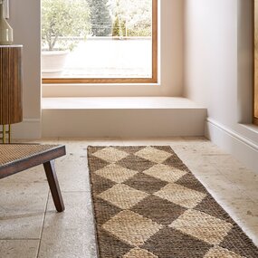 Jute loper - Effie Diamond Bruin