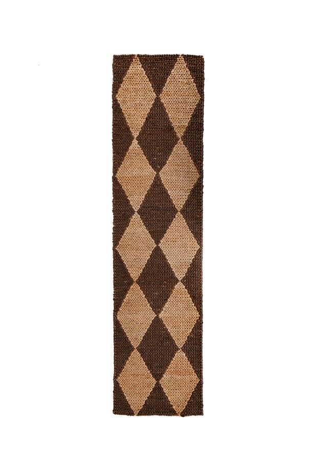 Jute loper - Effie Diamond Bruin