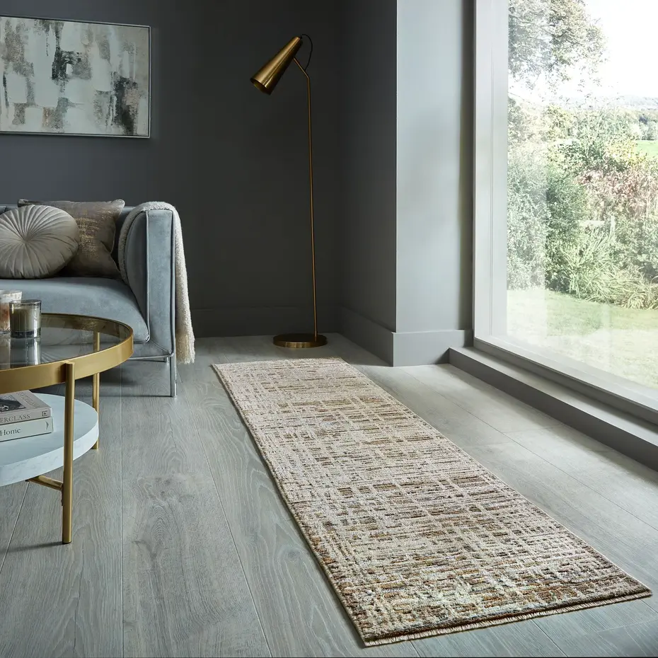 Abstract loper - Lattice Beige/Grijs