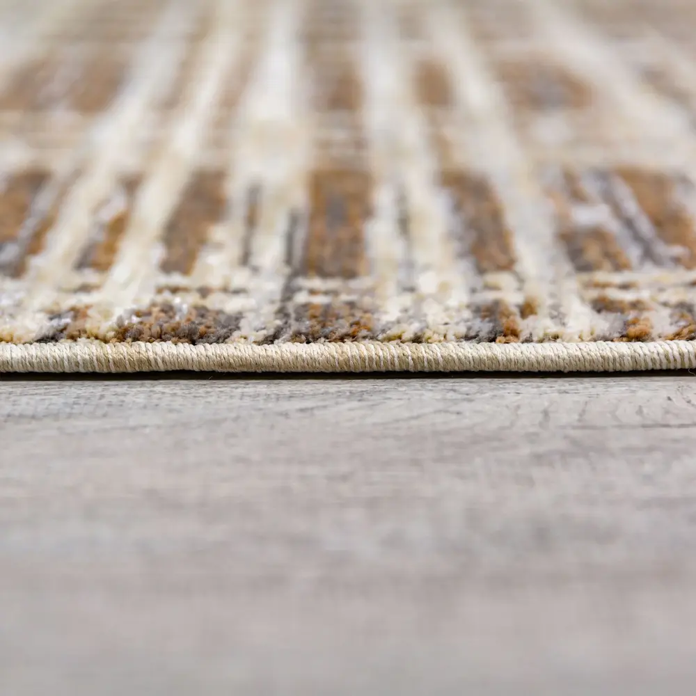 Abstract loper - Lattice Beige/Grijs