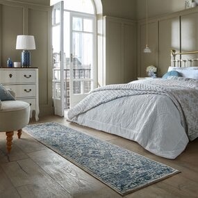 Vintage loper - Cordelia Blauw