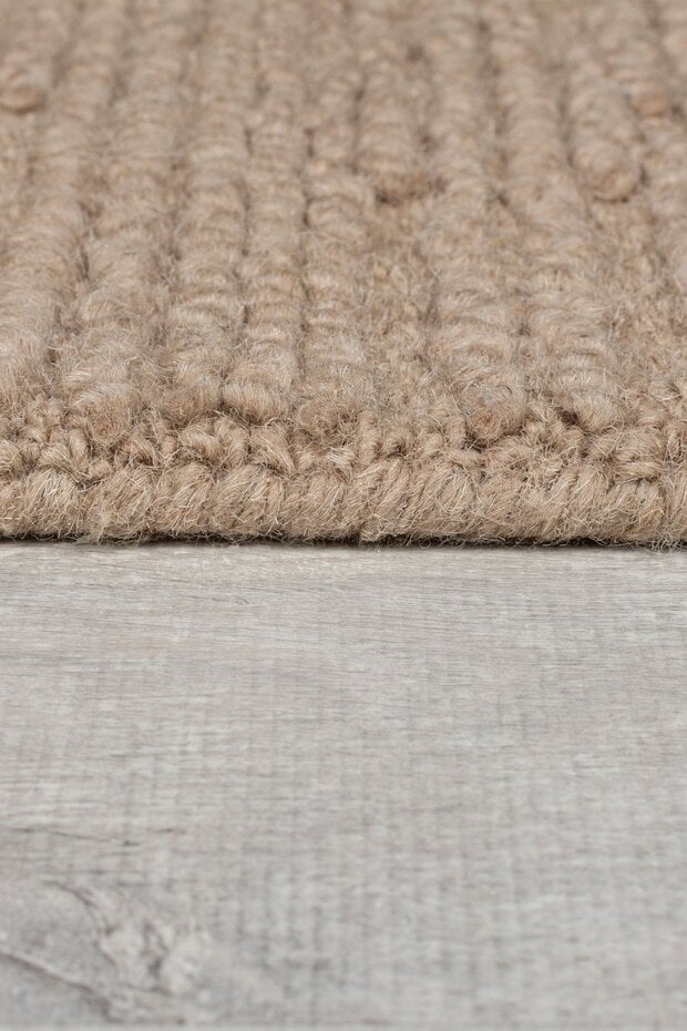 Wollen vloerkleed - Harris Boucle Beige/Naturel