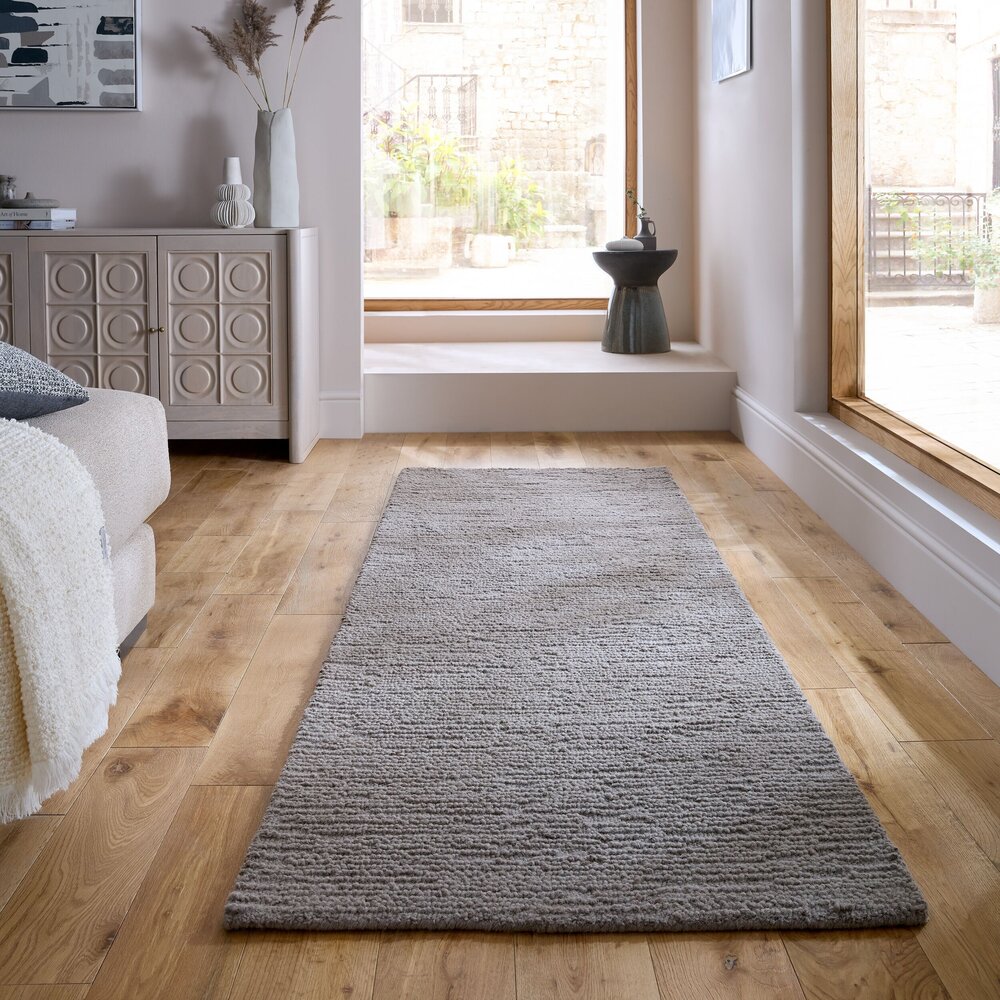 Wollen loper - Harris Boucle Grijs Wollen loper - Harris Boucle Grijs