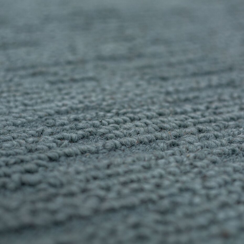 Wollen loper - Harris Boucle Blauw