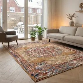 Vintage vloerkleed - Maderno Geel / Multi