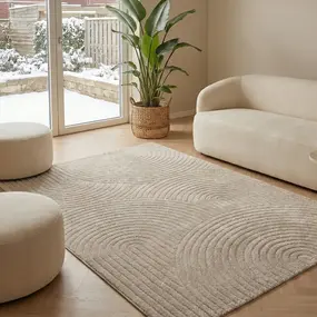 Japandi vloerkleed - Skando Beige