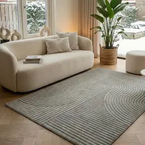 Modern vloerkleed - Eliora Japandi Grijs