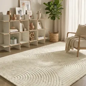 Japandi vloerkleed - Skando Crème