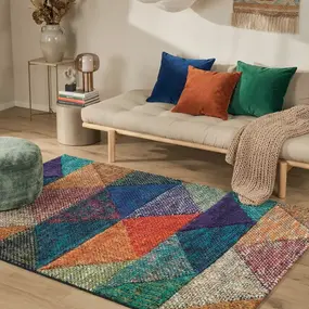 Geometrisch vloerkleed - Talamone Kleurrijk