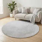 Rond Wasbaar vloerkleed - Malaga Zilver