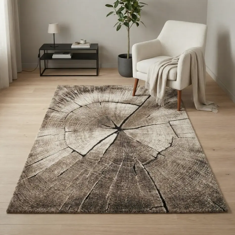 Grafisch vloerkleed - Maratta Bruin Grafisch vloerkleed - Maratta Bruin