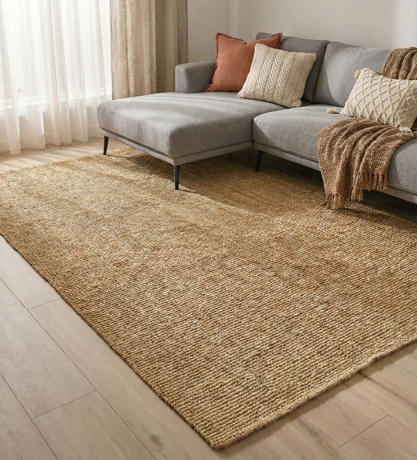 Handgeweven Jute vloerkleed - Bouclé Jaipur Naturel