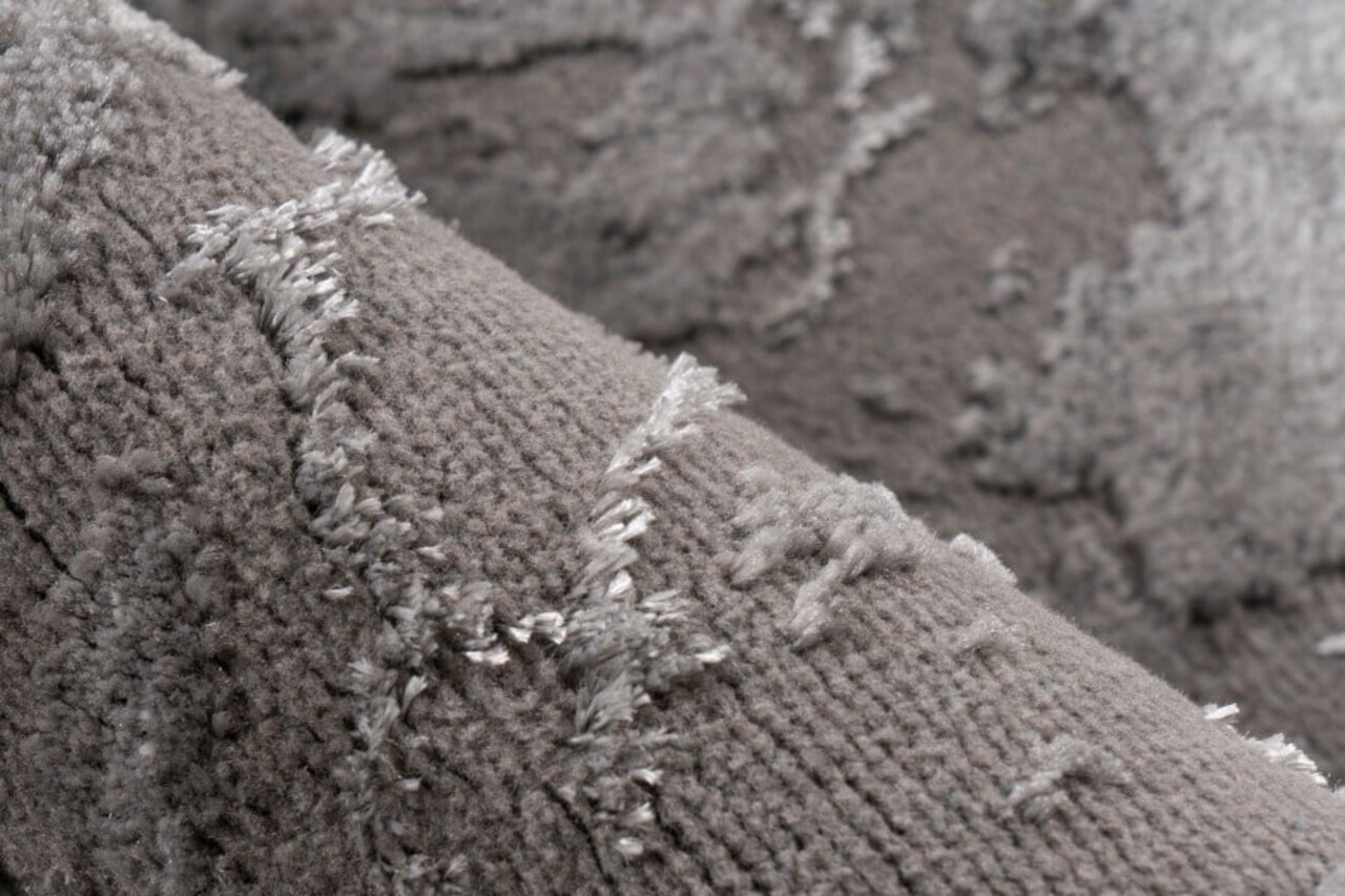 Laagpolig marmer vloerkleed - Marble Grijs/Zilver