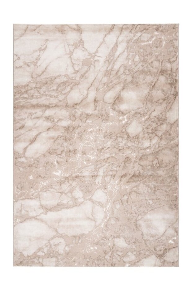 Laagpolig marmer vloerkleed - Marble Beige