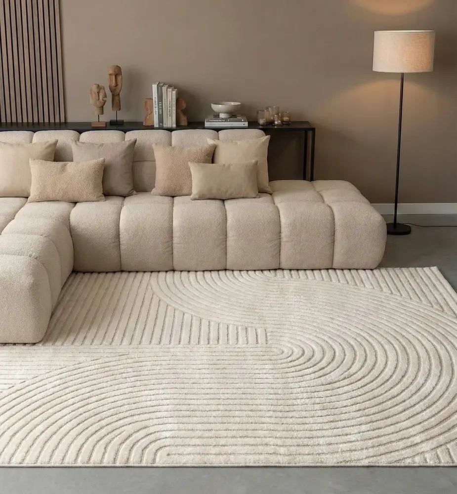 Modern vloerkleed - Eliora Japandi Crème