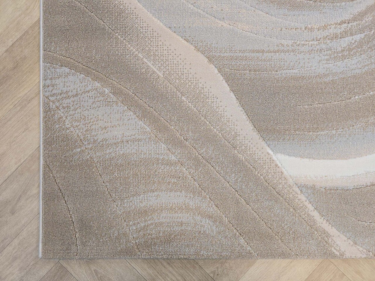 Modern vloerkleed - Ancora Beige/Grijs