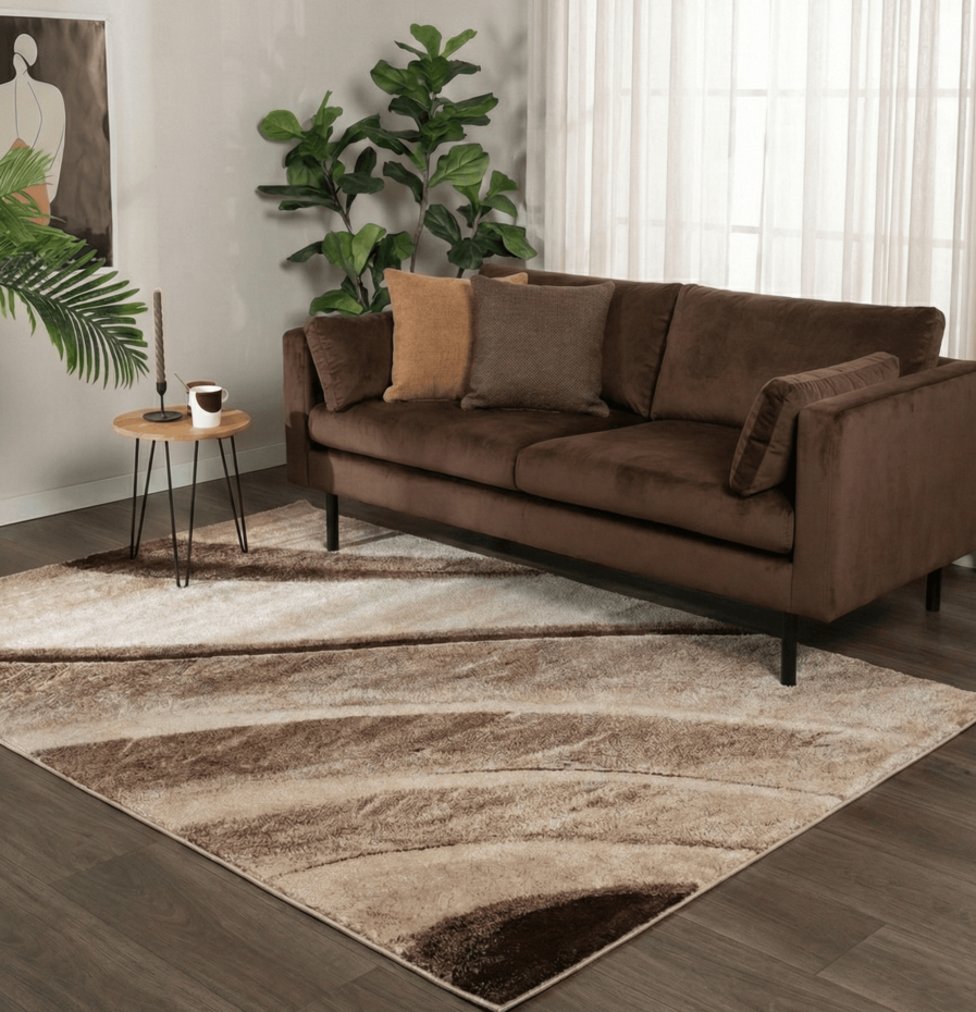 Modern vloerkleed - Lima Designer Bruin