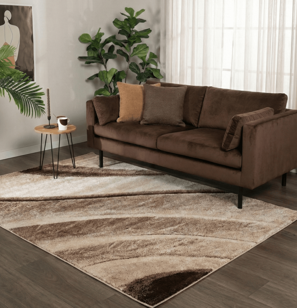 Modern vloerkleed - Lima Designer Bruin