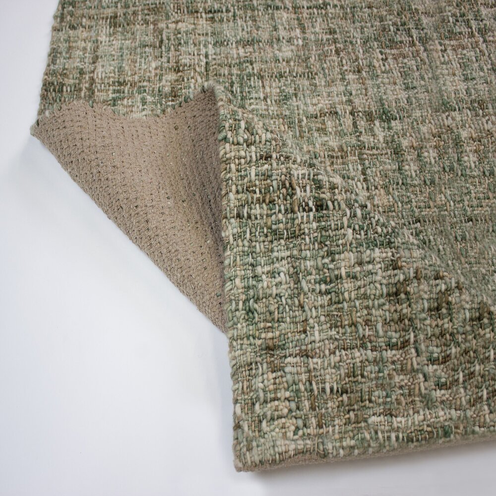 Wollen vloerkleed - Heather Groen Wollen vloerkleed - Heather Groen