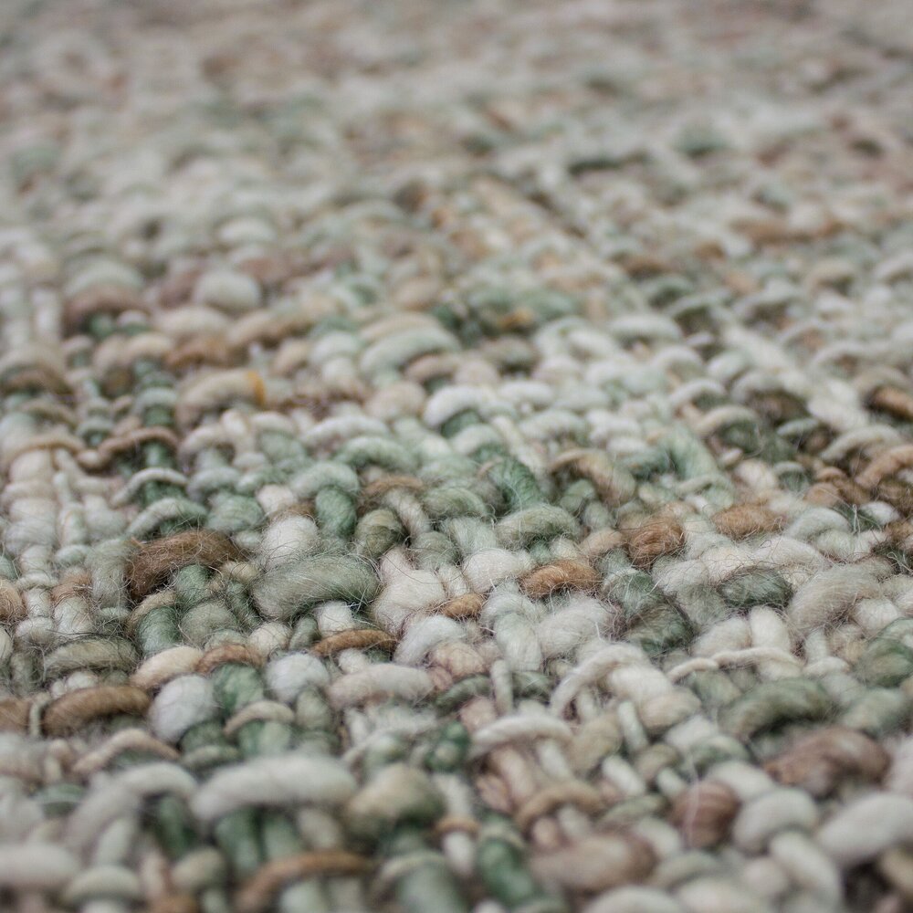 Wollen vloerkleed - Heather Groen Wollen vloerkleed - Heather Groen