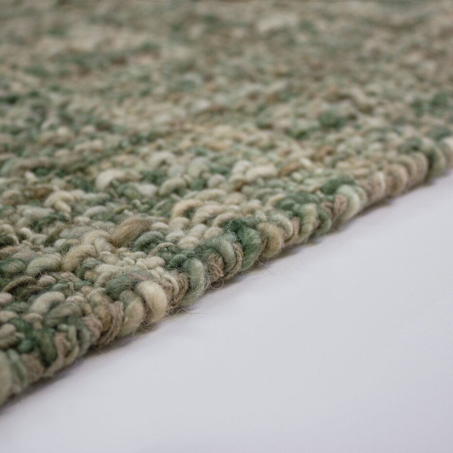 Wollen vloerkleed - Heather Groen Wollen vloerkleed - Heather Groen