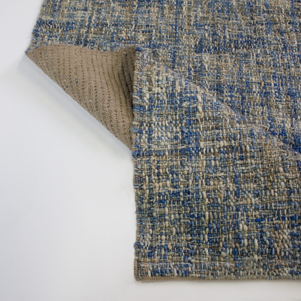 Wollen vloerkleed - Heather Blauw Wollen vloerkleed - Heather Blauw