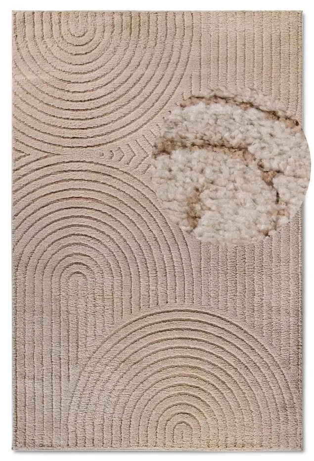 Japandi vloerkleed - Panglao Beige - 120x170 cm Japandi vloerkleed - Panglao Beige - 120x170 cm