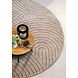 Rond Japandi vloerkleed - Panglao Beige