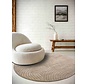 Rond Japandi vloerkleed - Panglao Beige