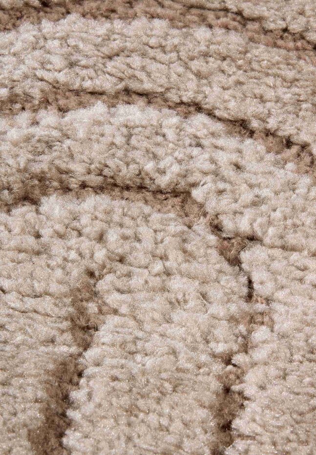 Rond Japandi vloerkleed - Panglao Beige