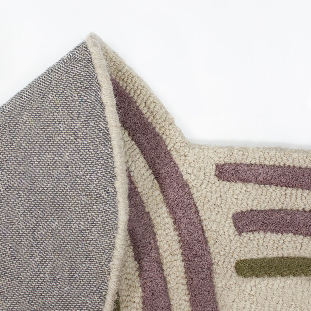 Wollen vloerkleed - Spiral Shaped Groen/Kleurrijk Wollen vloerkleed - Spiral Shaped Groen/Kleurrijk