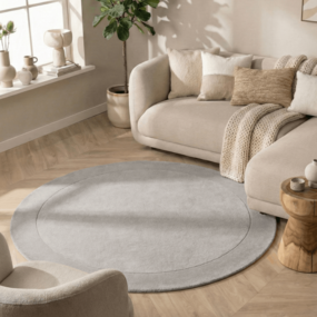 Villeroy & Boch Rond wollen vloerkleed - Kari Grijs