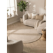 Rond wollen vloerkleed - Kari Beige