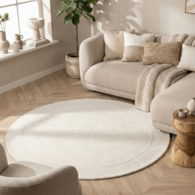 Villeroy & Boch Rond wollen vloerkleed - Kari Creme