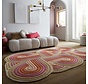 Wollen vloerkleed - Spiral Shaped Roze/Kleurrijk