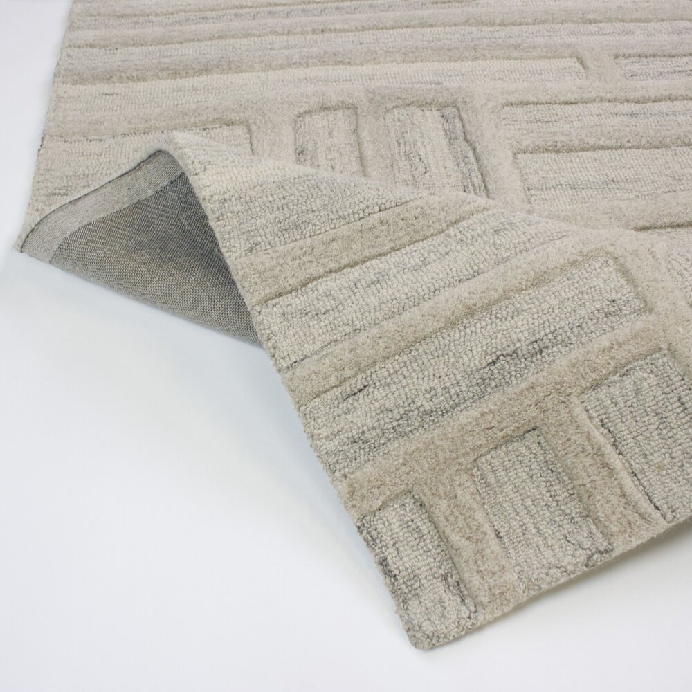 Wollen vloerkleed - Elva Naturel/Beige Wollen vloerkleed - Elva Naturel/Beige