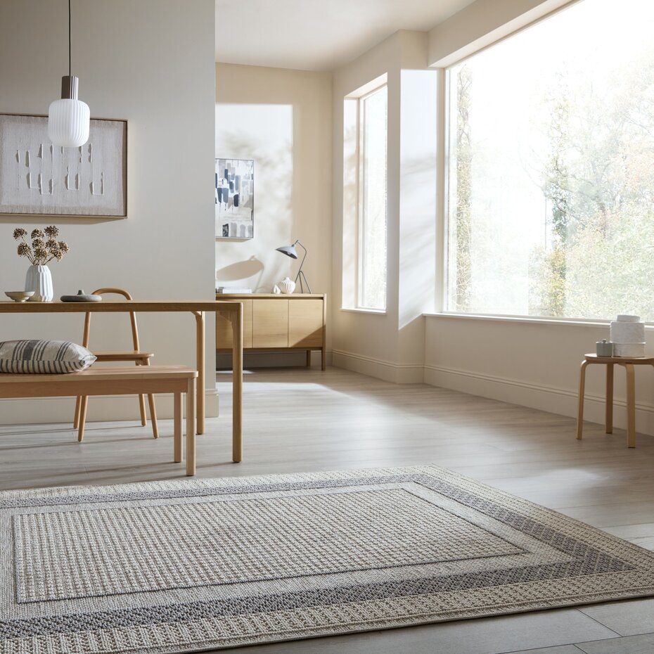 Wasbaar vloerkleed - Modra Grijs Wasbaar vloerkleed - Modra Grijs