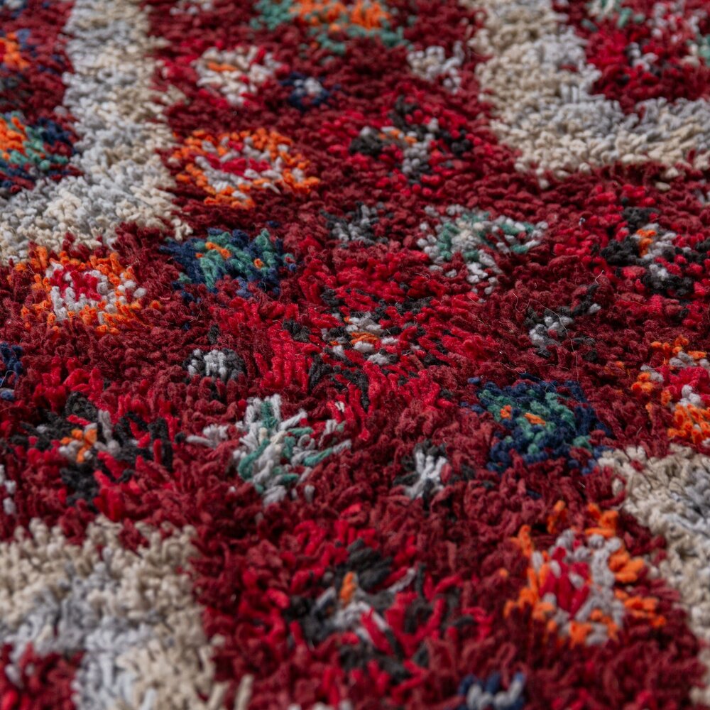 Hoogpolig vloerkleed - Emil Shaggy Rood Hoogpolig vloerkleed - Emil Shaggy Rood