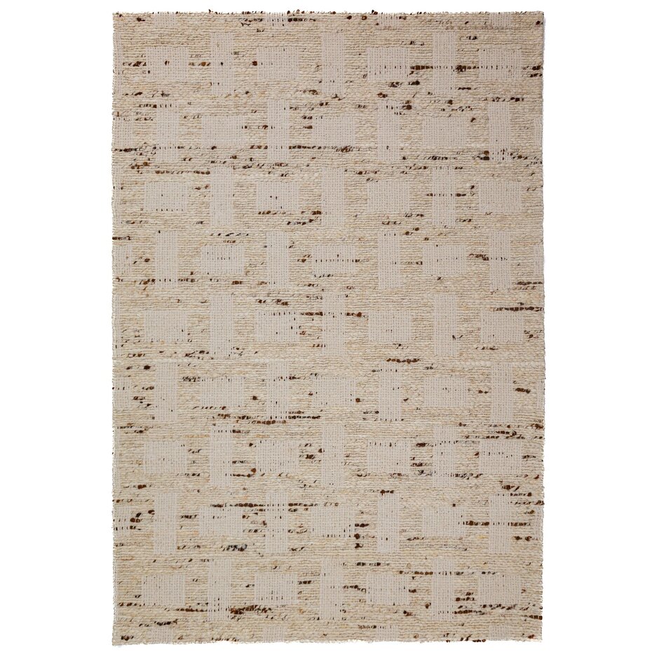 Wollen vloerkleed - Rova Blend Naturel/Beige Wollen vloerkleed - Rova Blend Naturel/Beige