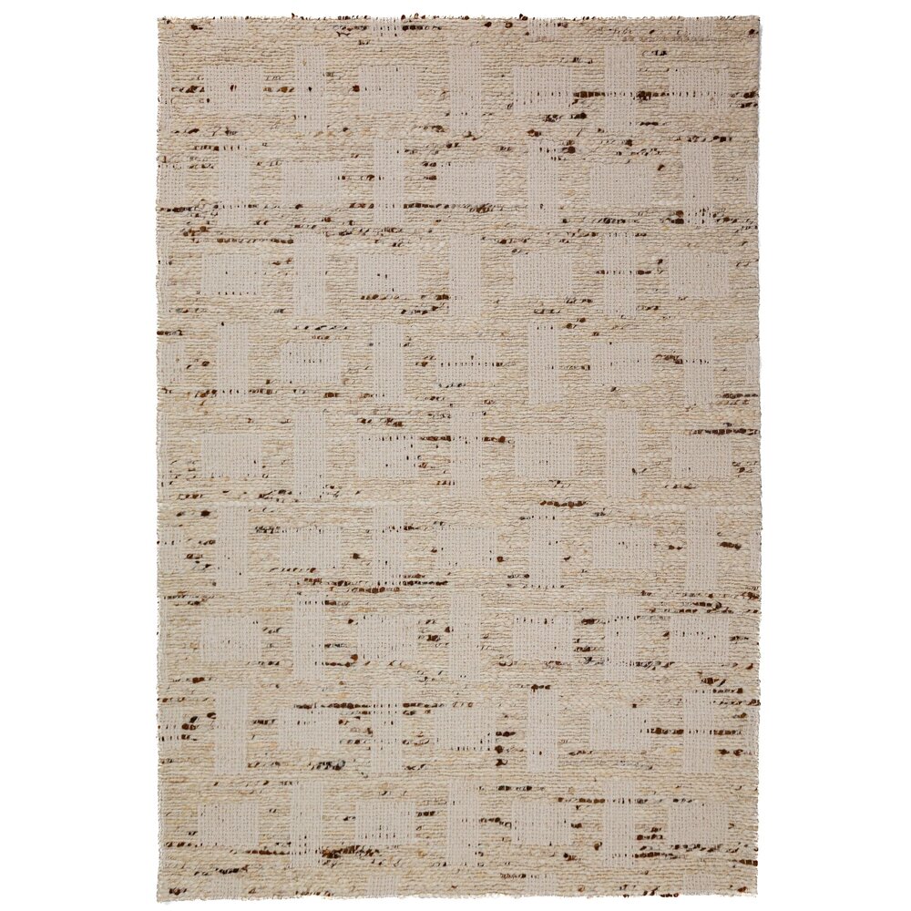 Wollen vloerkleed - Rova Blend Naturel/Beige Wollen vloerkleed - Rova Blend Naturel/Beige