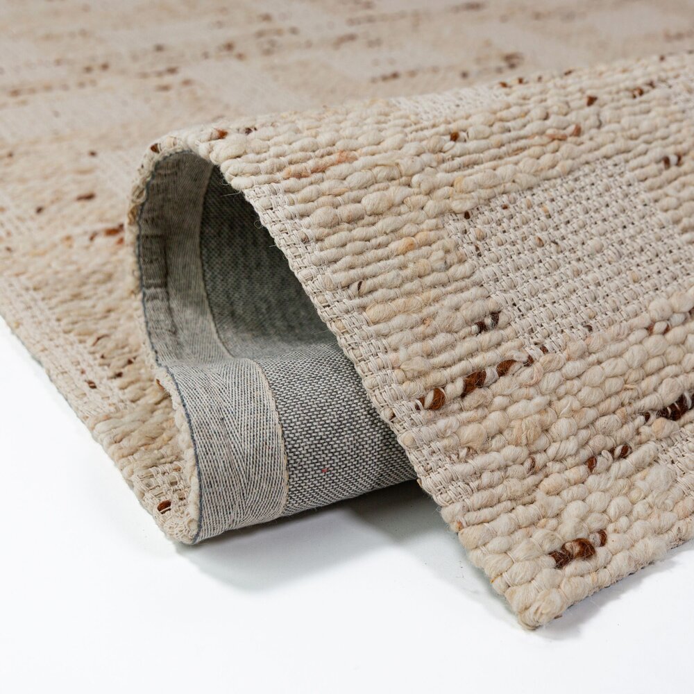 Wollen vloerkleed - Rova Blend Naturel/Beige Wollen vloerkleed - Rova Blend Naturel/Beige