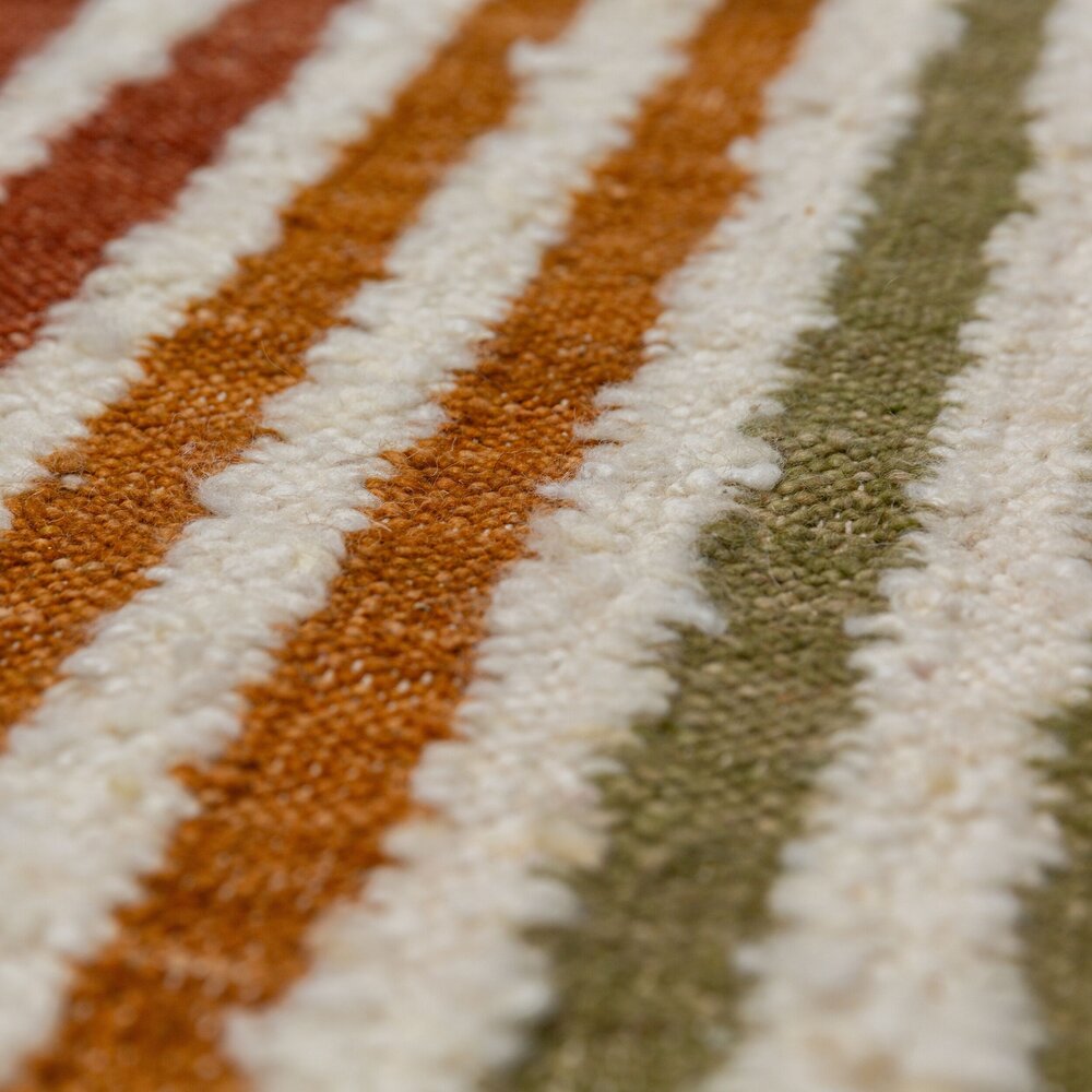 Wollen vloerkleed - Boucle Frame Multicolor Wollen vloerkleed - Boucle Frame Multicolor