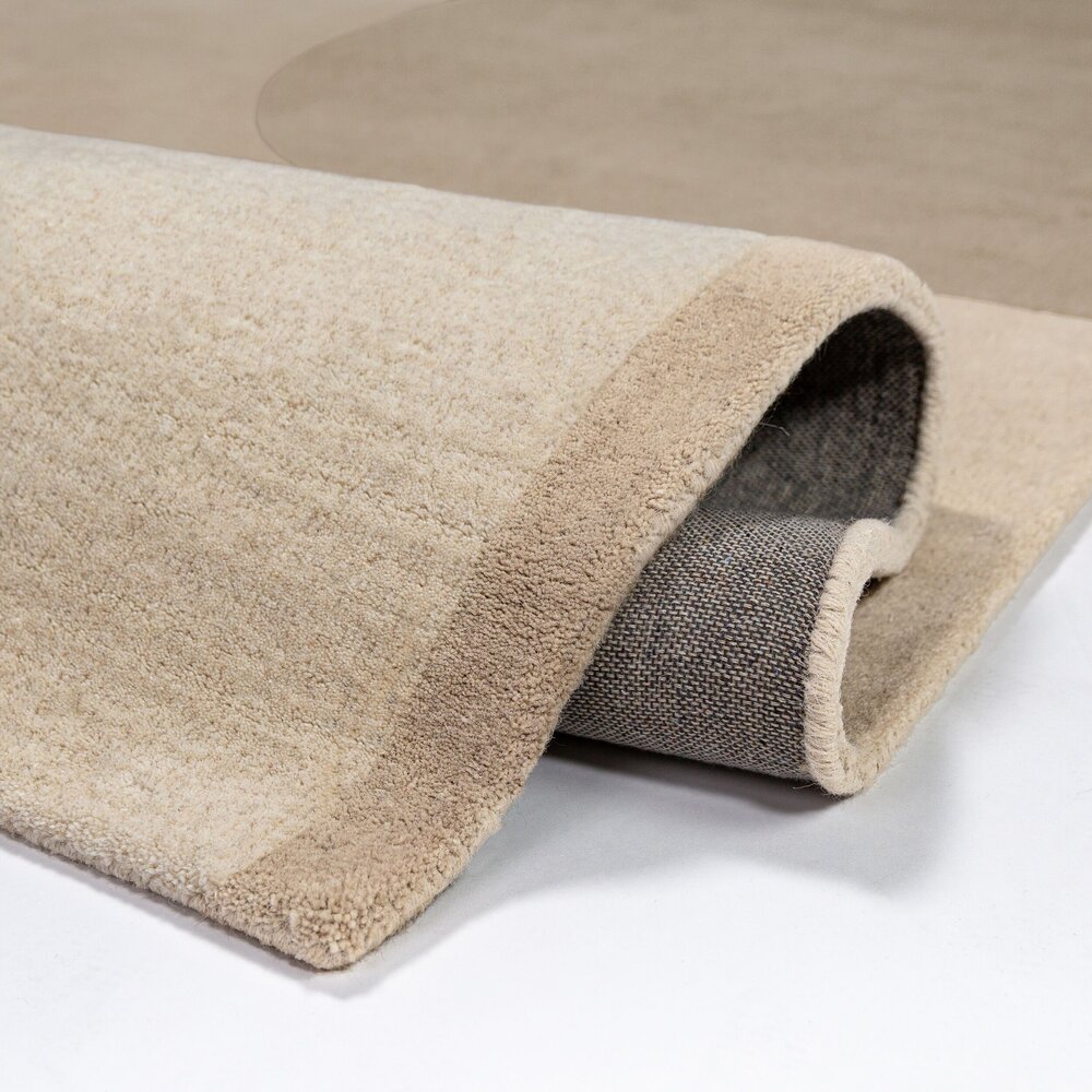 Wollen abstract vloerkleed - Lozenge Beige/Naturel Wollen abstract vloerkleed - Lozenge Beige/Naturel