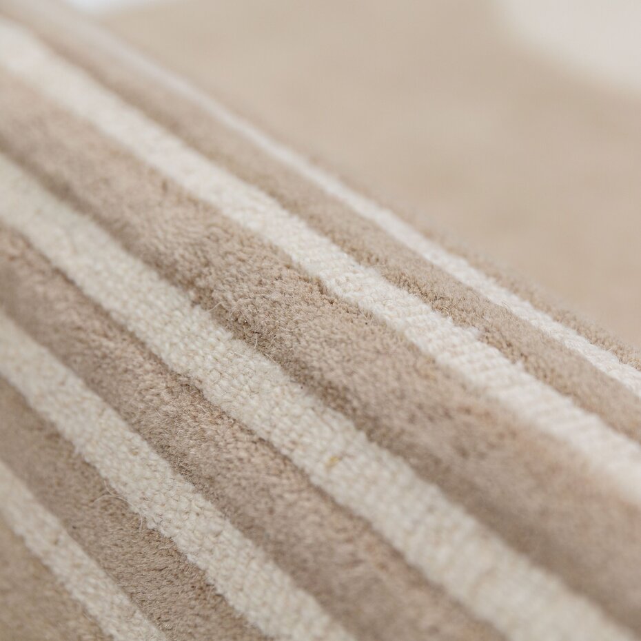 Wollen abstract vloerkleed - Lozenge Beige/Naturel Wollen abstract vloerkleed - Lozenge Beige/Naturel