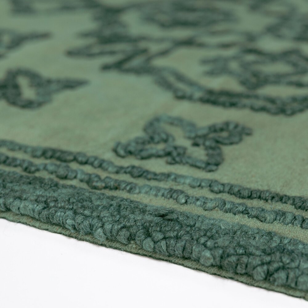 Wollen vintage vloerkleed - Sable Duck Egg Groen Wollen vintage vloerkleed - Sable Duck Egg Groen