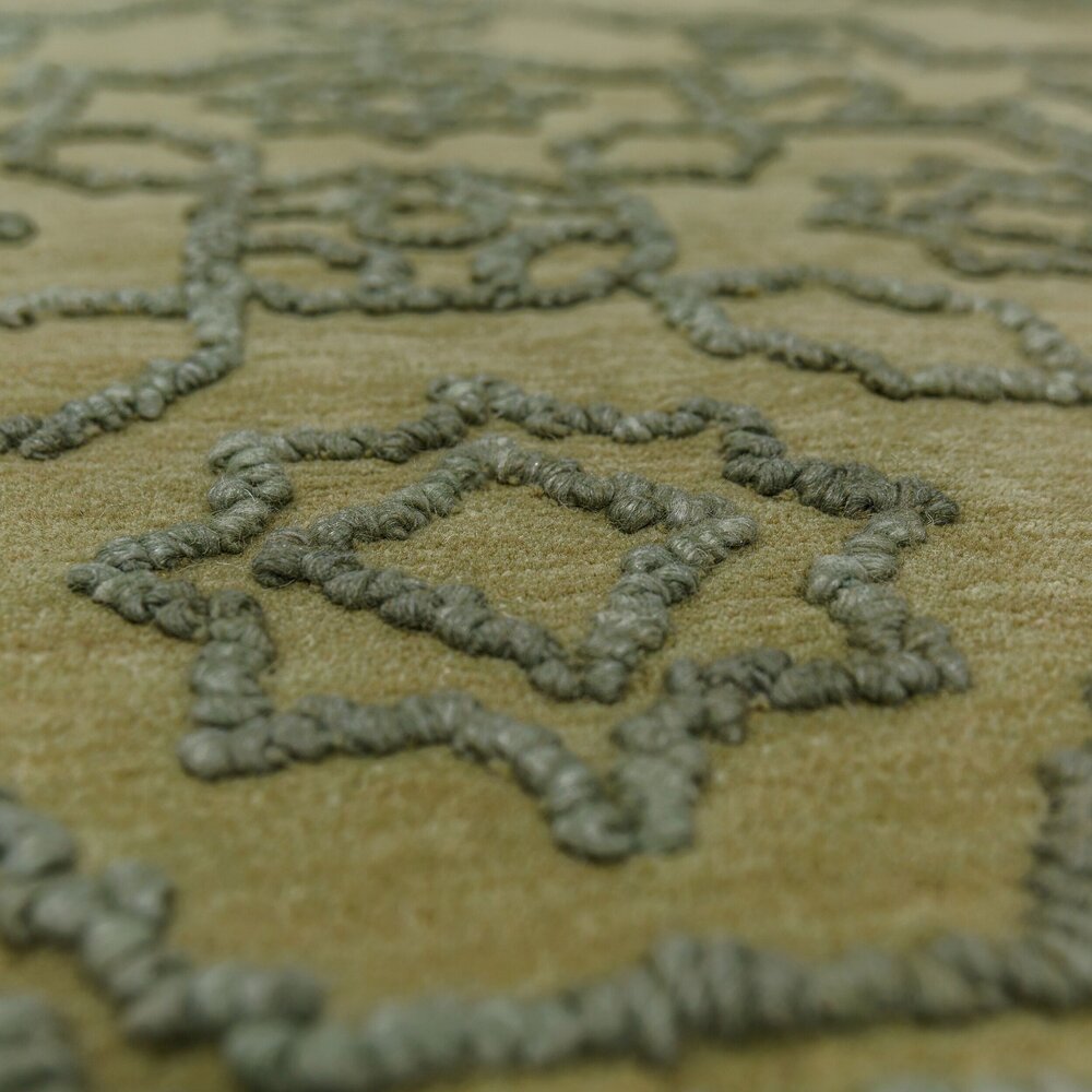 Wollen vintage vloerkleed - Sable Groen Wollen vintage vloerkleed - Sable Groen