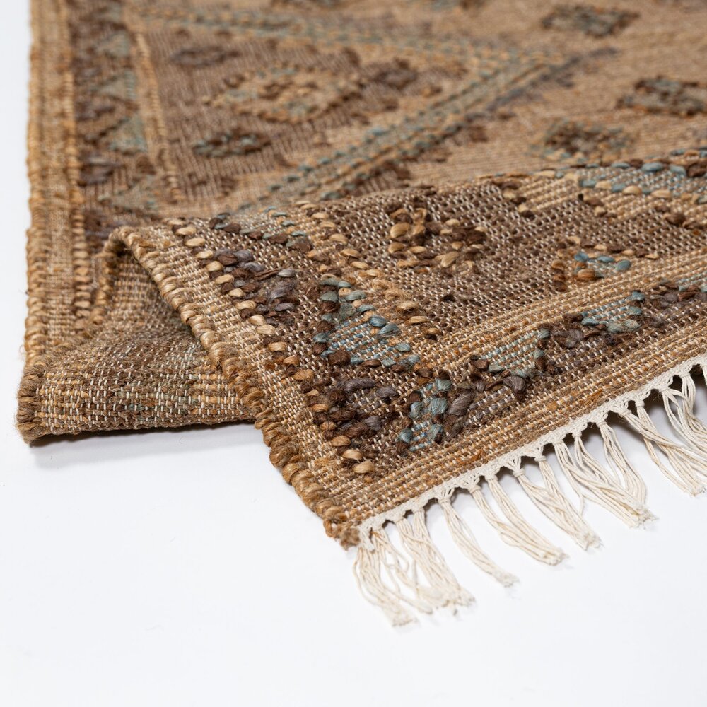 Jute vintage vloerkleed - Orin Naturel/Bruin