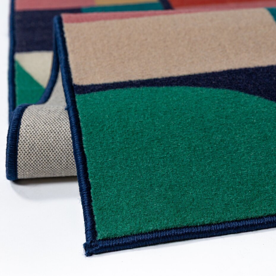 Geometrisch vloerkleed - Patchwork Geo Kleurrijk Geometrisch vloerkleed - Patchwork Geo Kleurrijk