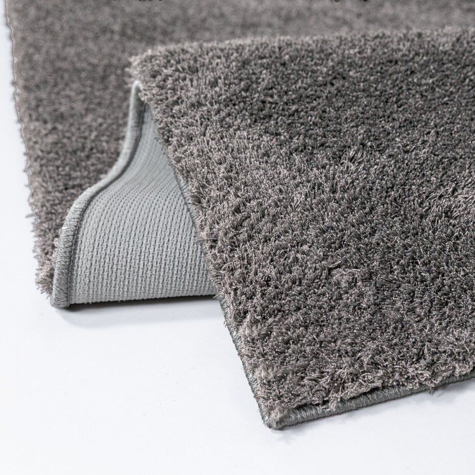 Effen vloerkleed - Tiara Donkergrijs