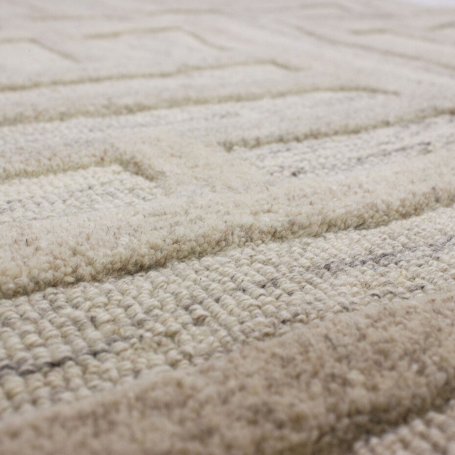 Wollen loper - Elva Naturel/Beige Wollen loper - Elva Naturel/Beige